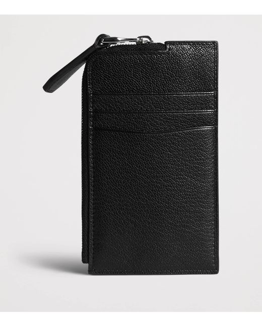 Dunhill Black Goatskin Duke Fine Card Holder for men