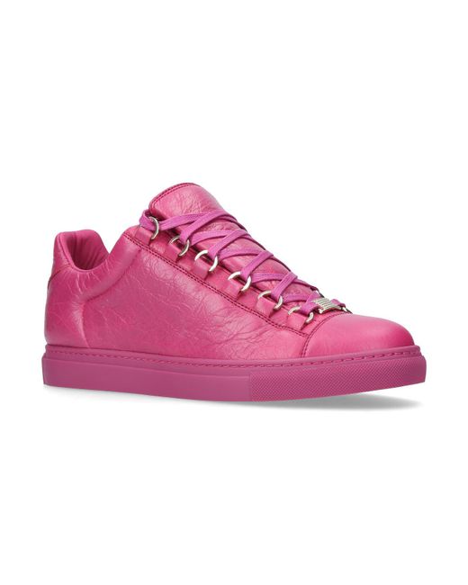 Balenciaga Arena Low-top Sneakers in Pink | Lyst Canada