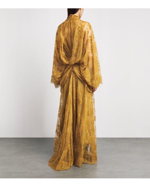 Zimmermann Metallic Lace Ascent Maxi Dress