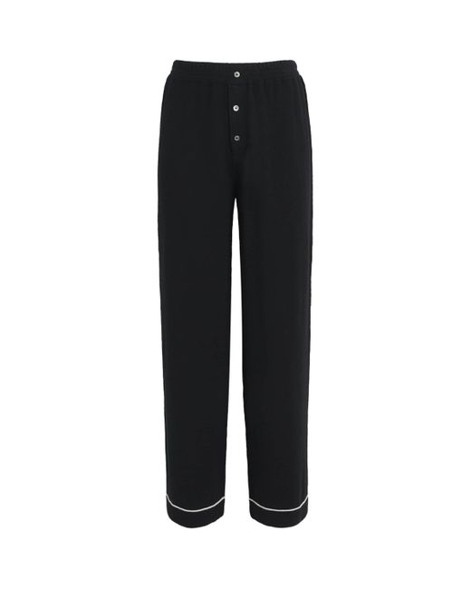 Barrie Black Cashmere-Silk Pyjama Trousers