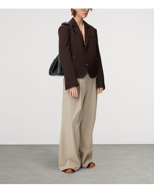 Loewe Pink Wool Cable-Knit Sweater