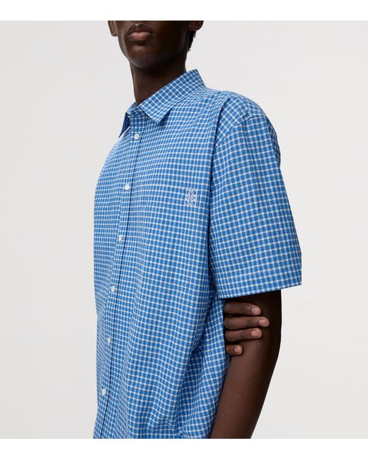 Loewe Blue X Paula's Ibiza Check Anagram Shirt for men