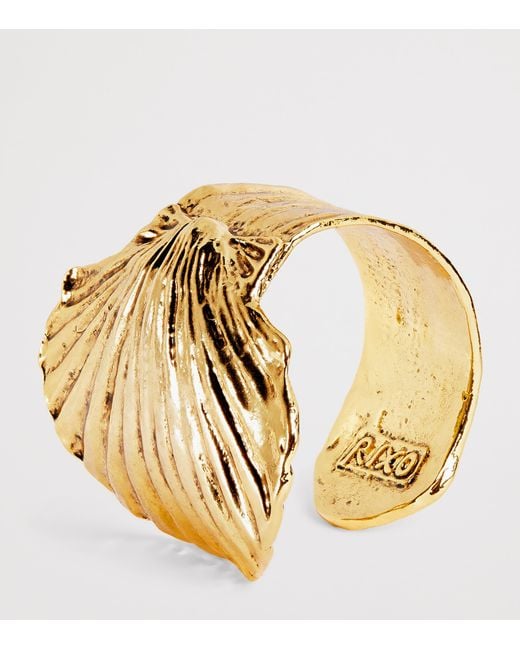 Rixo Metallic Tone Salene Shell Bracelet