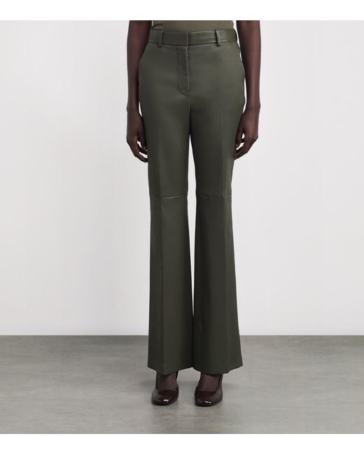 Joseph Gray Tafira Flared Leather Trousers