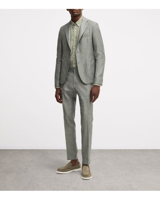 Boss Green Linen Shirt for men