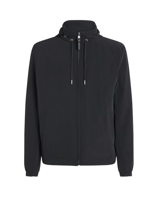Sandro Black Padded Hooded Jacket for men