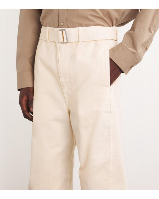 Lemaire Natural Belted Twisted Jeans for men