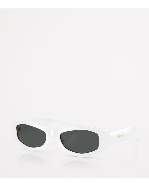 Versace White Irregular Sunglasses