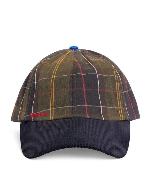 Barbour Gray X Paul Smith Tartan Sports Cap for men