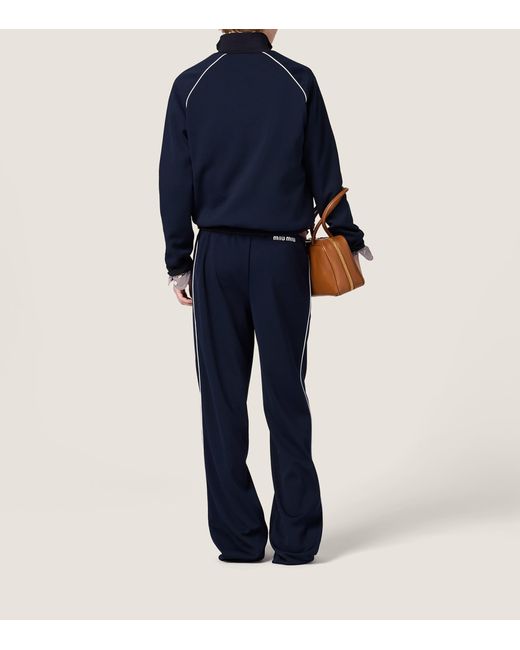 Miu Miu Blue Technical Jacket