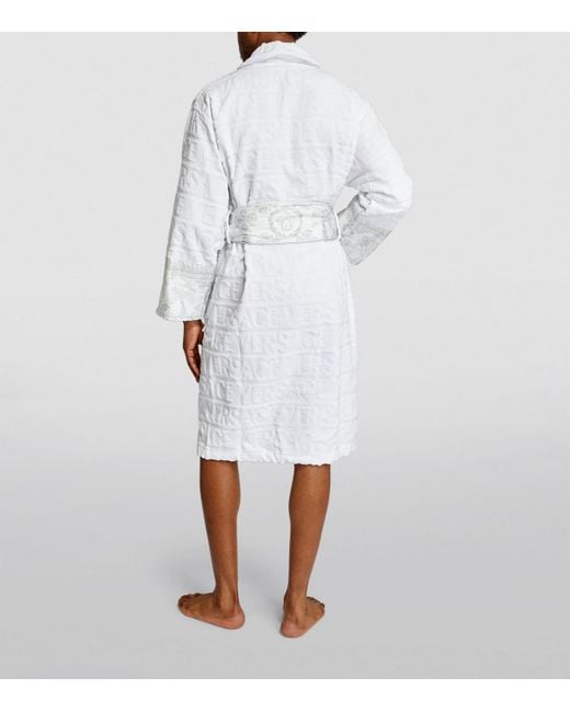 Versace White Baroque Bathrobe