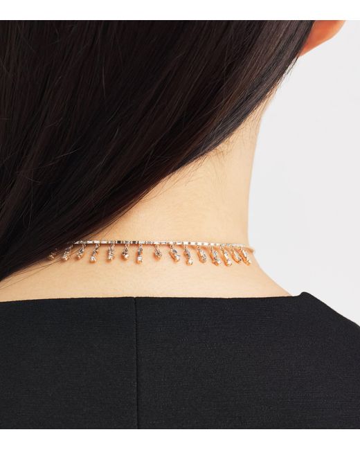 Suzanne Kalan Natural And Diamond Classic Fireworks Thin Cascade Choker