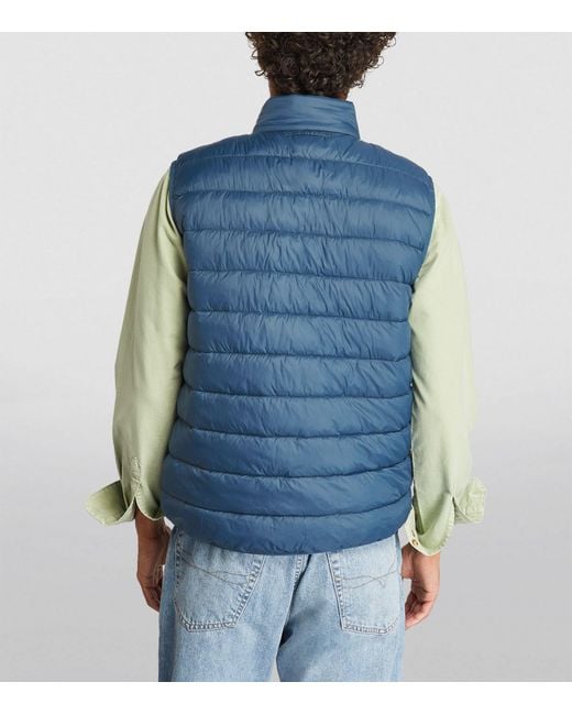 Barbour Blue Quilted Bretby Gilet for men