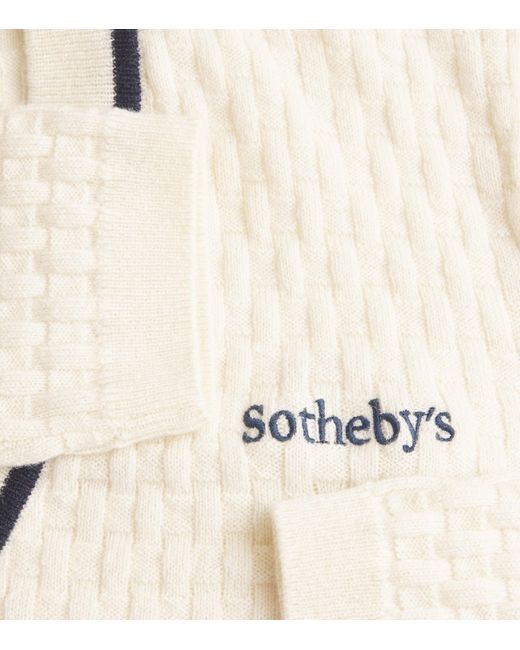 FRAME Natural X Sotheby's Cashmere V-Neck Sweater