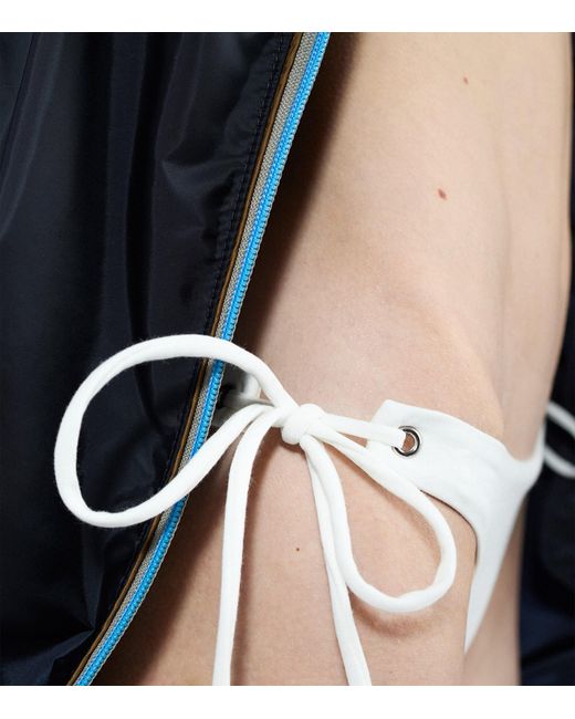 Prada White Triangle Bikini Bottoms