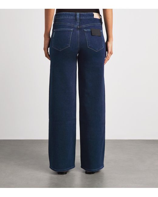 PAIGE Blue Tatum Wide-Leg Jeans