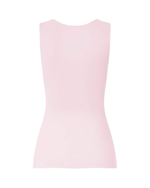Hanro Pink Cotton Rosaria Tank Top