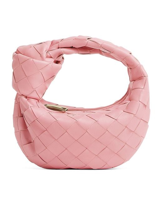 Bottega Veneta Pink Mini Leather Jodie Bag