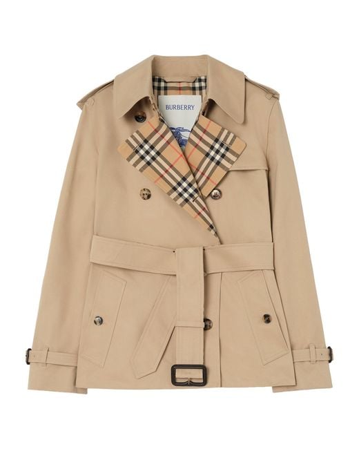 Burberry Natural Gabardine Lakefield Trench Jacket