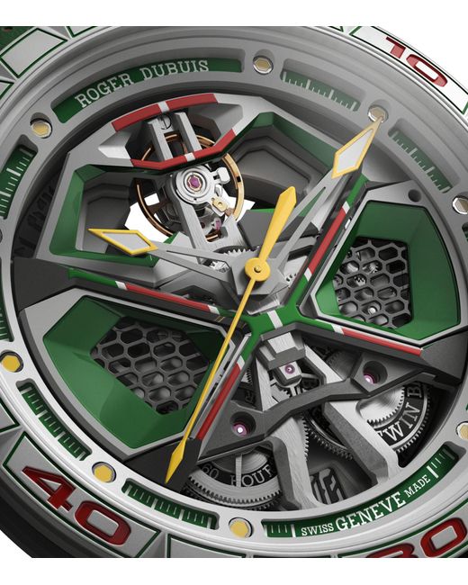 Roger Dubuis Green X Lamborghini Mcf Excalibur Spider Huracán Watch 45mm for men
