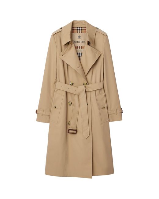 Burberry Natural Gabardine Chelsea Heritage Trench Coat