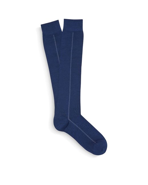 Zegna Blue Cotton-blend Socks for men