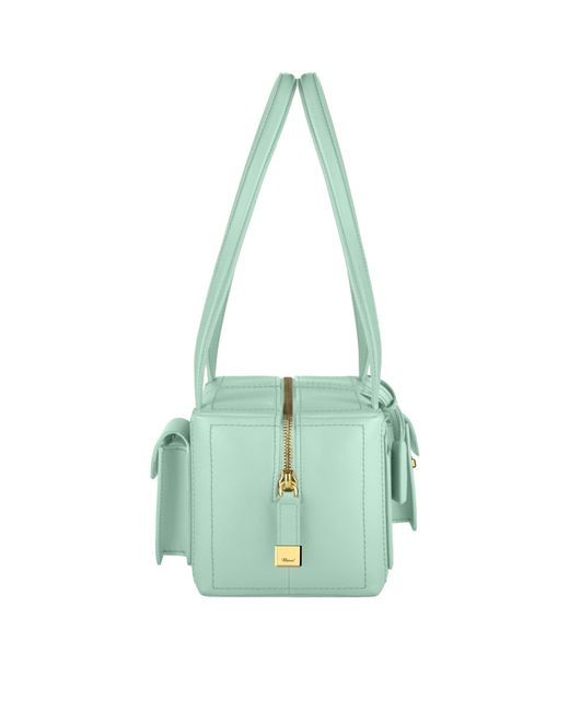 Chopard Green Leather Ice Cube Shoulder Bag