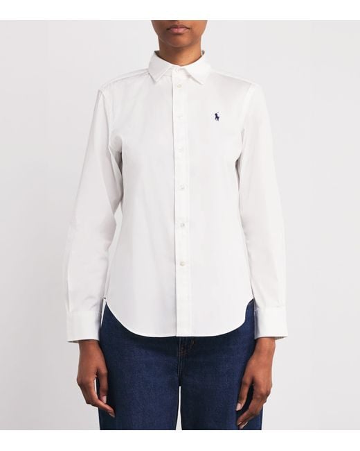 Polo Ralph Lauren White Polo Pony Long-Sleeve Shirt
