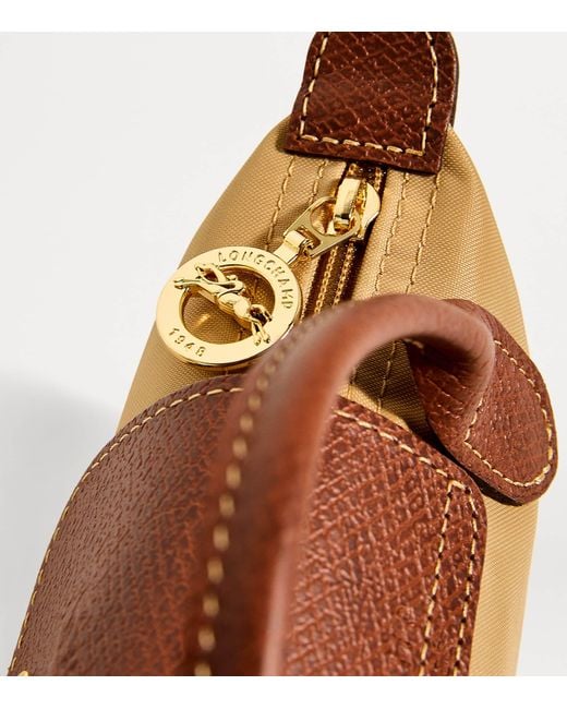Longchamp Brown Le Pliage Original Pouch