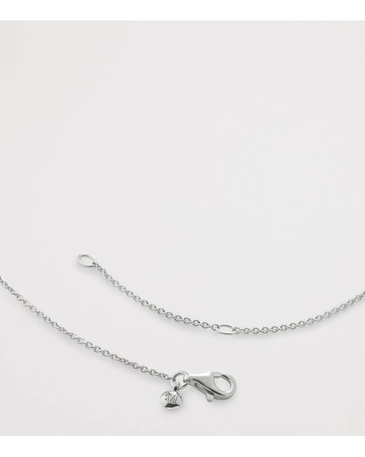 Monica Vinader Metallic Sterling Heart Necklace