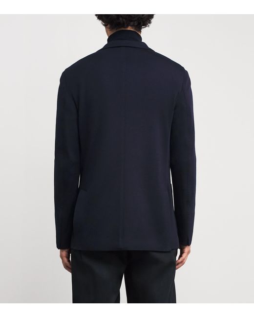 Eleventy Blue Single-Breasted Blazer for men