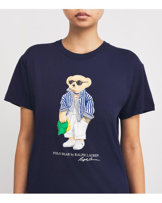 Polo Ralph Lauren White Cotton Polo Bear T-Shirt