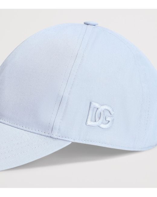 Dolce & Gabbana Blue Logo Baseball Cap for men