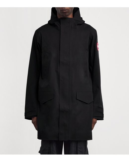 Canada Goose Black Waterproof Barclay Raincoat for men