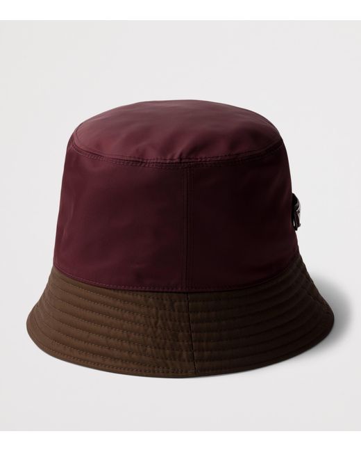 Prada Red Re-Nylon Bucket Hat for men