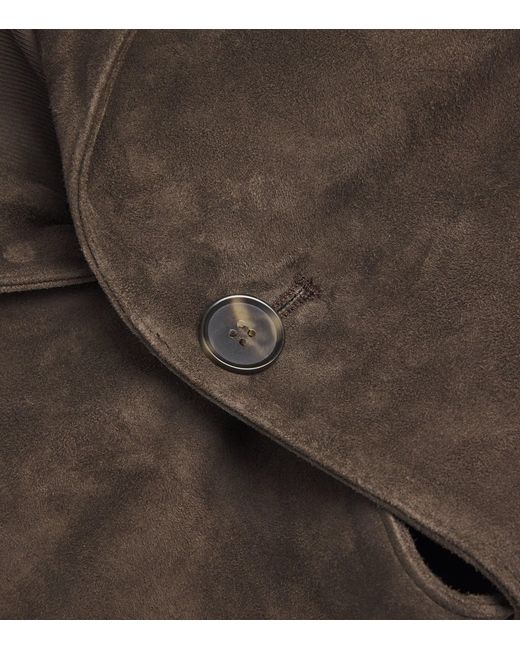 Vince Brown Suede Blazer for men