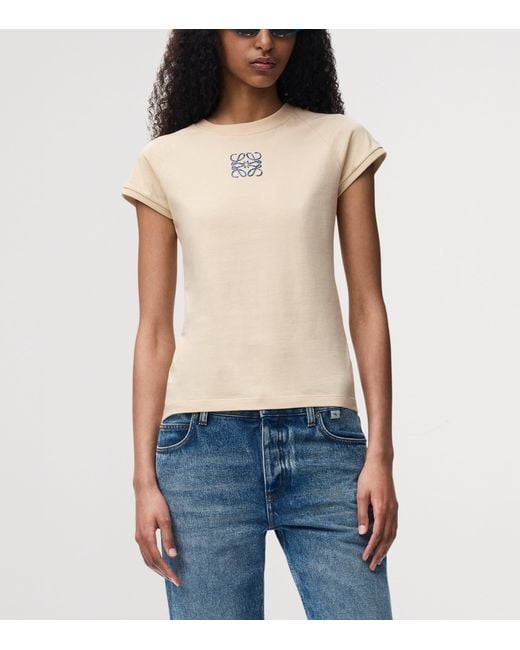 Loewe Natural X Paula's Ibiza Cotton-Blend T-Shirt