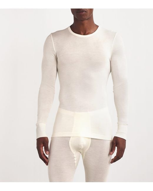 Hanro White Thermal Tee for men