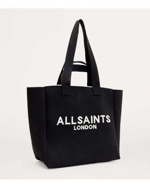 AllSaints Black Logo Print Izzy Tote Bag