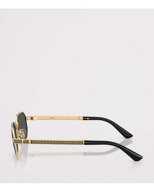 Versace Metallic Metal Ve2297 Rectangle Sunglasses for men