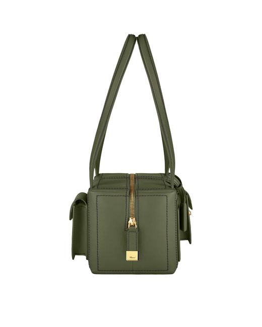 Chopard Green Leather Ice Cube Shoulder Bag