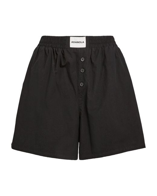 ADANOLA Black Organic Cotton Boxer Shorts
