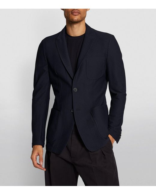 Giorgio Armani Blue Tailored Blazer for men