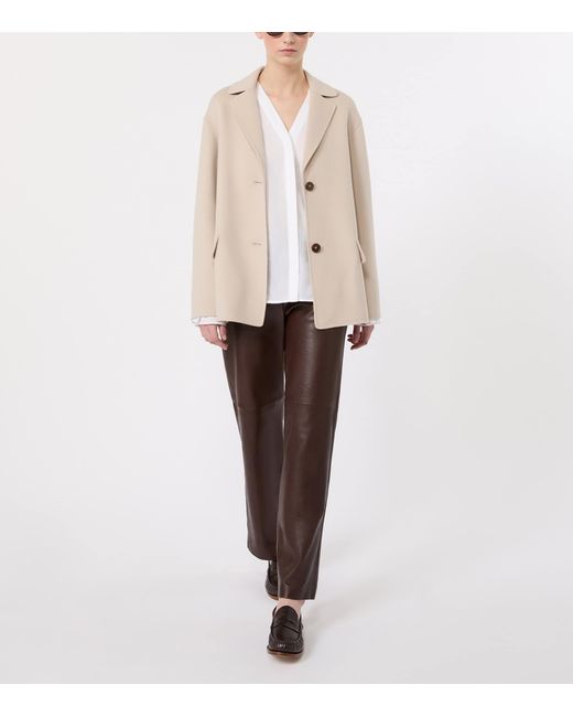 Max Mara Natural Virgin Wool Short Jacket