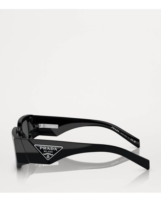 Prada Black Geometric Sunglasses for men