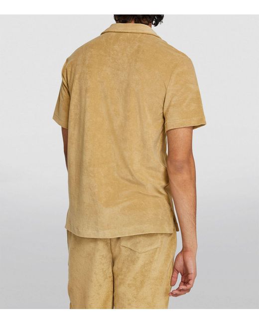 Polo Ralph Lauren Yellow Terry Towelling Short-sleeve Shirt for men