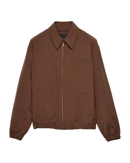 Prada Brown Technical Shirt Jacket for men