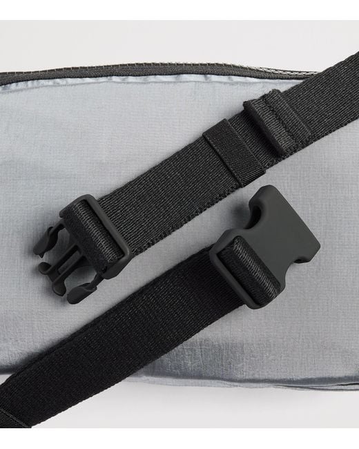 Stone Island Black Coated-Nylon Logo Belt Bag for men