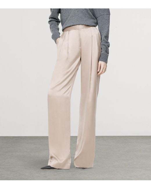 Tom Ford White Silk Tailored Trousers