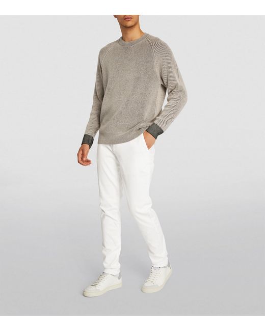 PAIGE White Drawstring Fraser Chinos for men